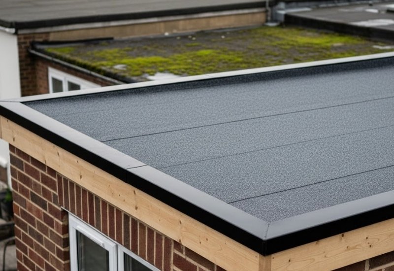 Complete Flat Roof Package Including Guttering, Fascias, Soffits and Skylights